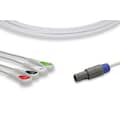 Cables & Sensors Petas Compatible Direct-Connect ECG Cable - 4 Leads Snap C24026S0